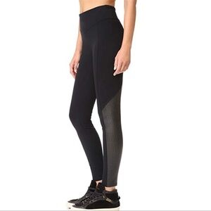 SPANX Perforated Panel Leggings Very Black Medium